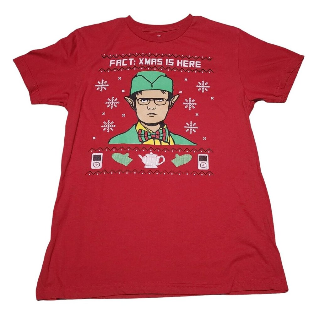 Fact: X-Mas Is Here Dwight The Office T-Shirt (Size M) Ripple Junction Christmas